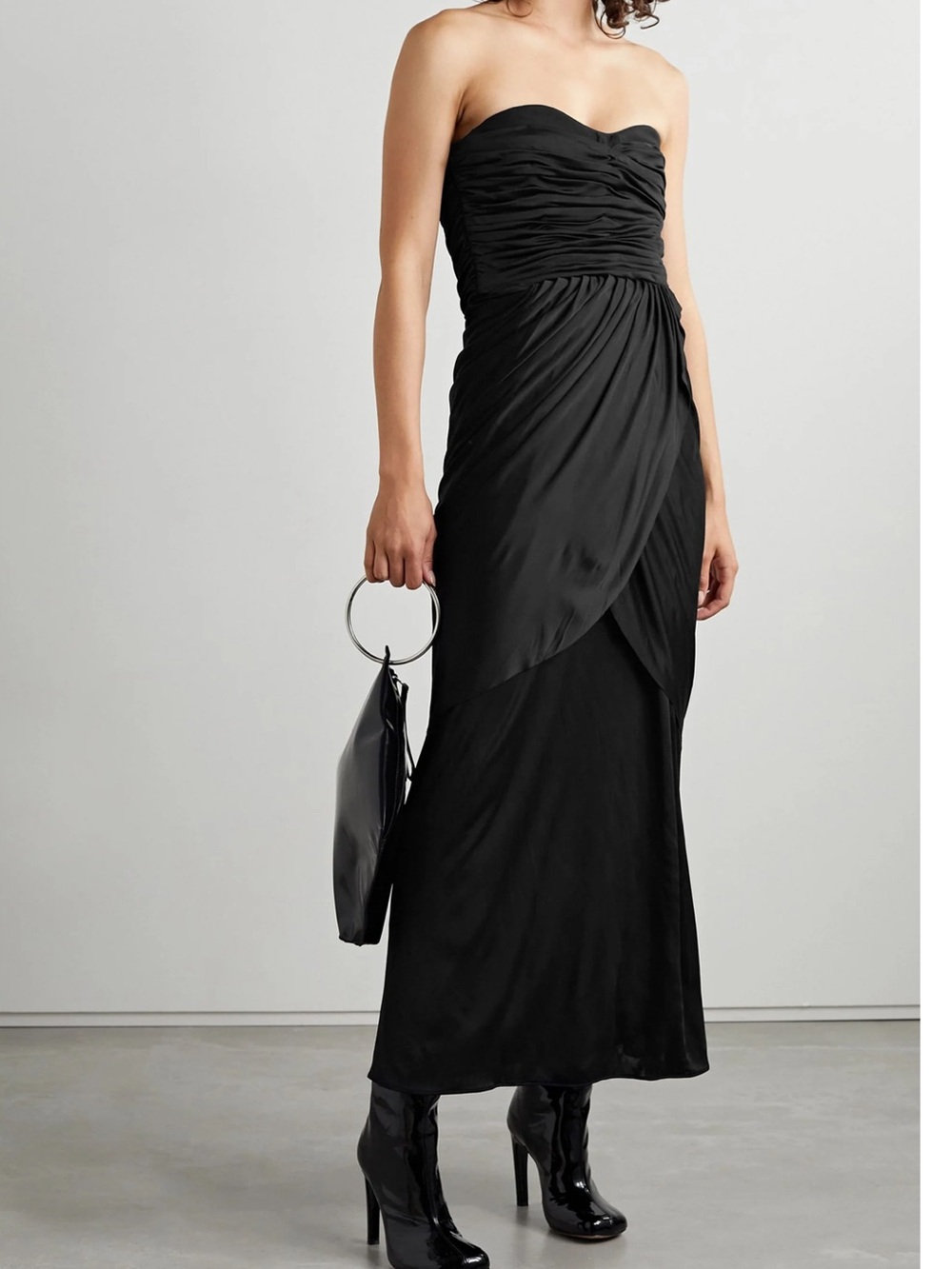 PROENZA SCHOULER Strapless Ruched Stretch-Jersey Maxi Dress